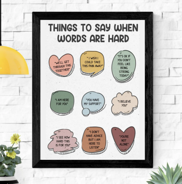 Things to say When Words are Hard Poster